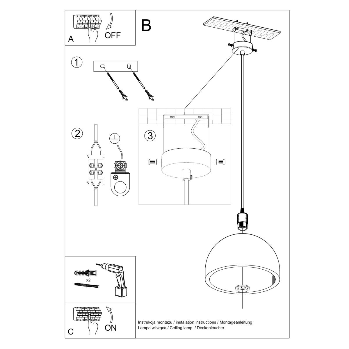 Lampa wisząca PABLITO 120x30x30cm nowoczesna E27 do salonu nr. 5