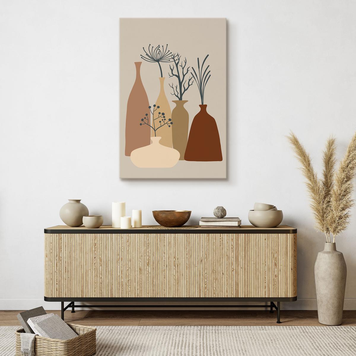 Obraz Na Płótnie Rośliny Styl Boho Minimalizm Martwa Natura 80x120cm nr. 7