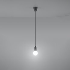 Lampa wisząca DIEGO 1 szara 90x9x9cm nowoczesna lampa wisząca E27 do salonu - Miniaturka zdjęcia nr 3