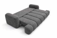 Kanapa z funkcją spania Mediolan 250x112x90 cm LOOP rozkładana trzyosobowa sofa ciemnoszara - Miniaturka zdjęcia nr 6