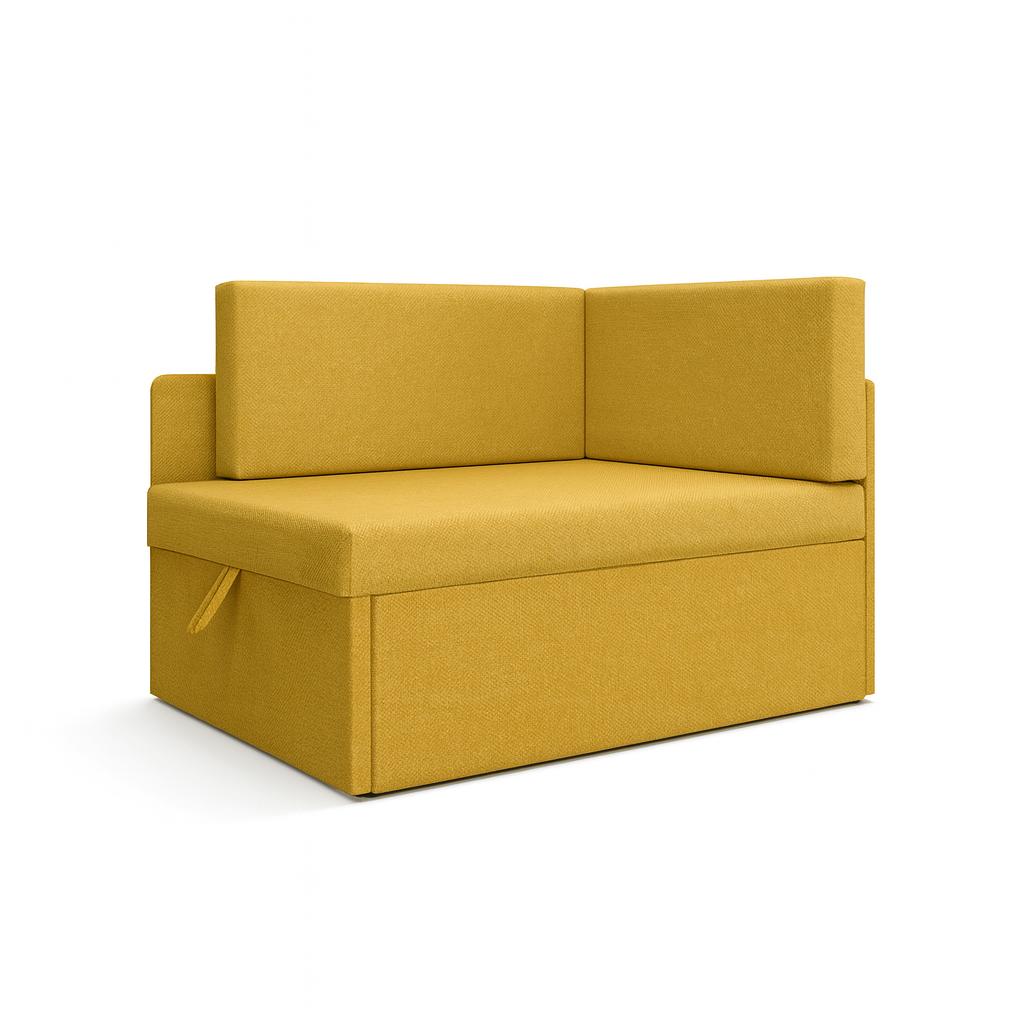 Sofa dziecięca Viluś 108x81x78 cm rozkładany narożnik jednoosobowy do pokoju z funkcją spania i przechowywania dla dzieci żółty nr. 3