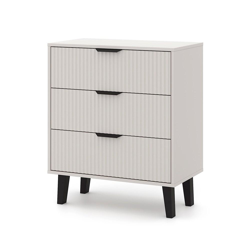 Komoda Scandi 81,5x70x39 cm do sypialni salonu slim kaszmir beż nr. 5