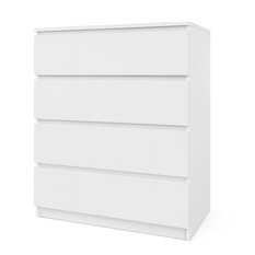 Komoda MARTUSIA 80x40x97 cm 4 szuflady biała do salonu i sypialni - Miniaturka zdjęcia nr 1