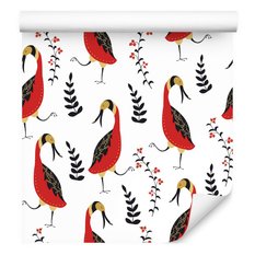 Tapeta – Piękne ptaki i rośliny