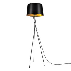 Lampa podłogowa K-4358 REMI GOLD 45x174x45 cm do salonu lub pokoju czarny/złoty - Miniaturka zdjęcia nr 1