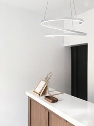 Lampa wisząca K-8182 KOLOSO 60x150x60 cm do salonu lub pokoju biały - Miniaturka zdjęcia nr 2