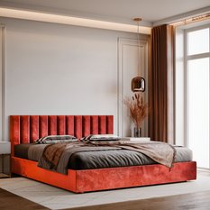 Panele tapicerowane 100x20 cm na ścianę magic velvet czerwony - Miniaturka zdjęcia nr 5