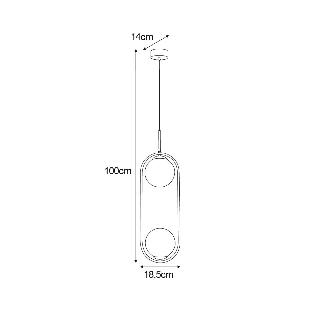 Lampa wisząca K-5305 ARLENA 18.5x100x14 cm do salonu lub pokoju biały/bursztynowy nr. 5