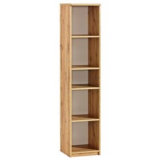 Regał 35x36x171,2 cm Arca z pięcioma półkami dąb wotan biel arktyczna do salonu lub pokoju czy sypialni - Miniaturka zdjęcia nr 1