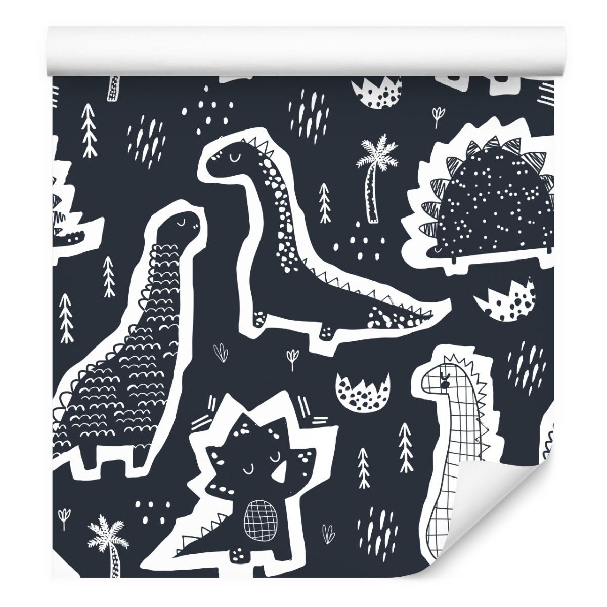 Tapeta Dla Chłopca DINOZAURY Szkic Komiks Ozdoba  nr. 5