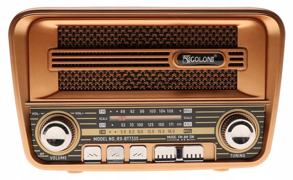 Radio retro kuchenne przenośne mp3 z solarem funkcją bluetooth nr. 3