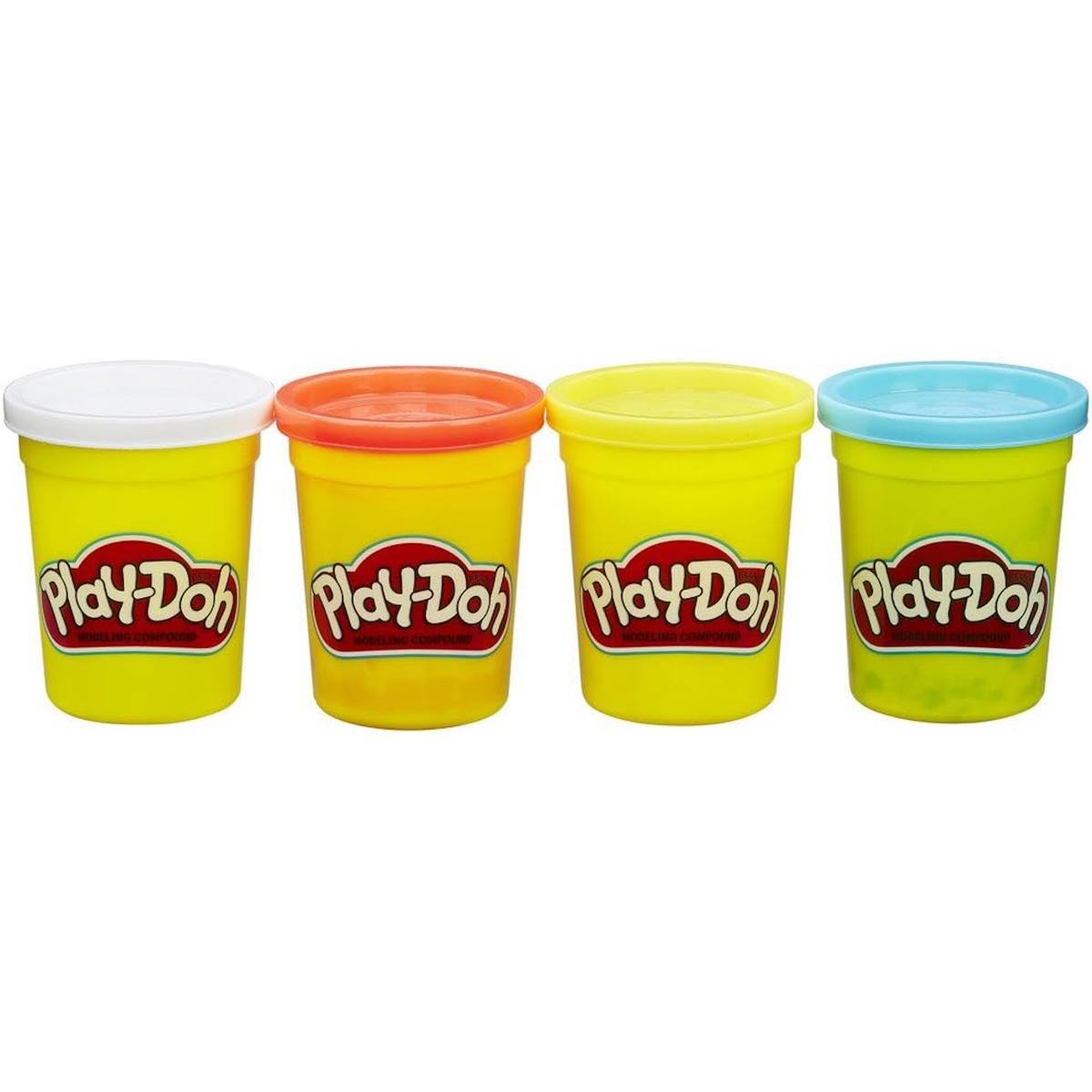 Ciastolina kolorowa zestaw tub mix kolorów hasbro 4-pak b6508 play-doh dla dziecka nr. 3