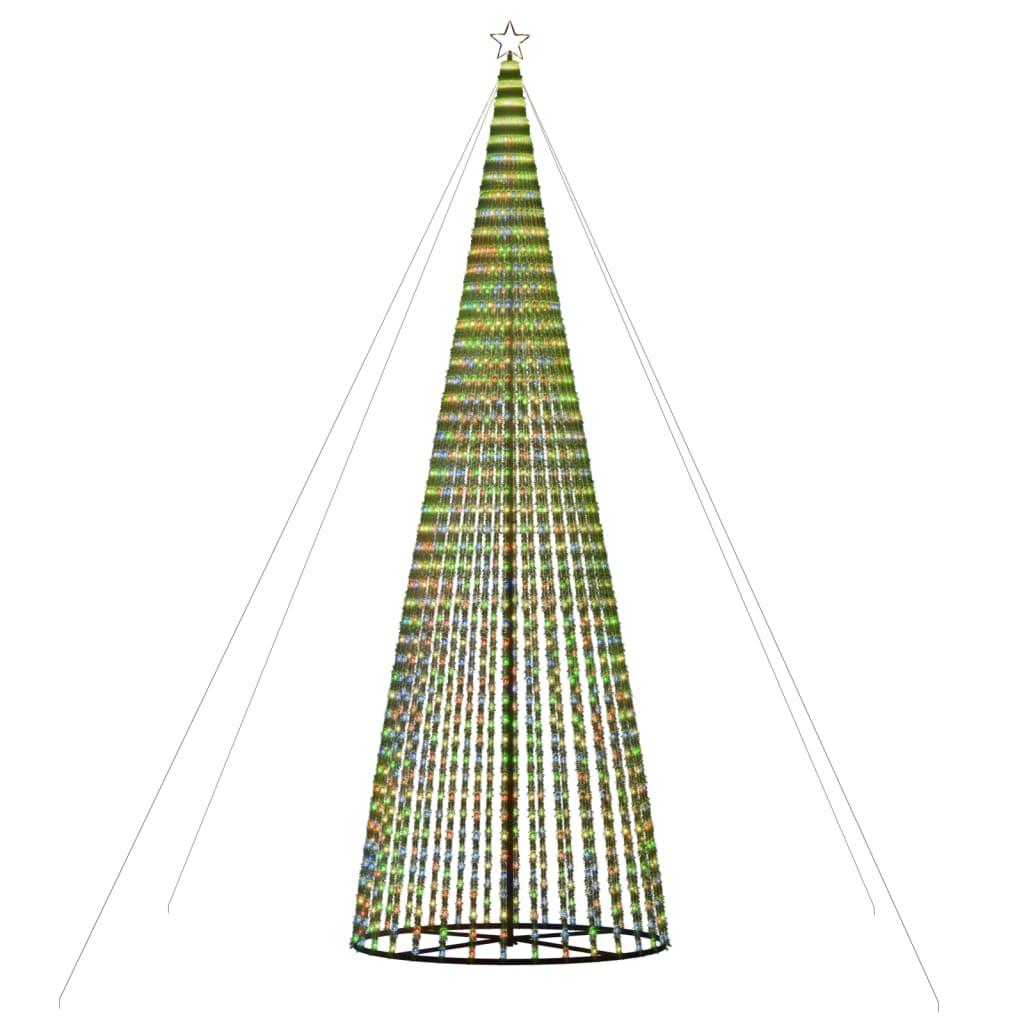 Choinka stożkowa 500 cm 1544 LED kolorowa na święta do ogrodu