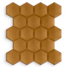 Panele tapicerowane  35x40 cm na ścianę hexagon żółty - Miniaturka zdjęcia nr 4