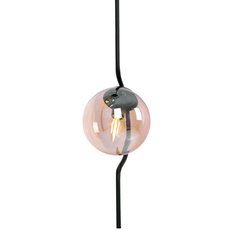 Lampa wisząca K-5335 VELA 16x100x16 cm do salonu lub pokoju bursztynowy/czarny - Miniaturka zdjęcia nr 4