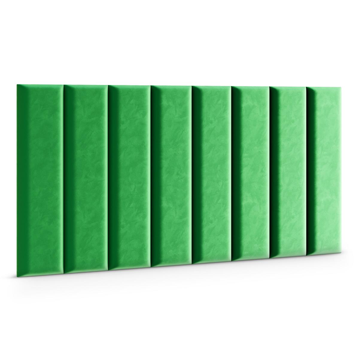 Panele tapicerowane 70x15 cm na ścianę magic velvet zielony nr. 3