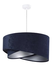 Lampa 50x23x93 cm do salonu sypialni biura wisząca asymetryczna granatowo srebrna - Miniaturka zdjęcia nr 1