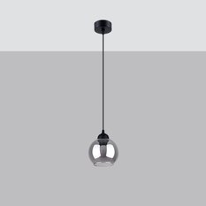 Lampa wisząca ALINO 1 czarna 130x15x15cm nowoczesna E27 do salonu - Miniaturka zdjęcia nr 2