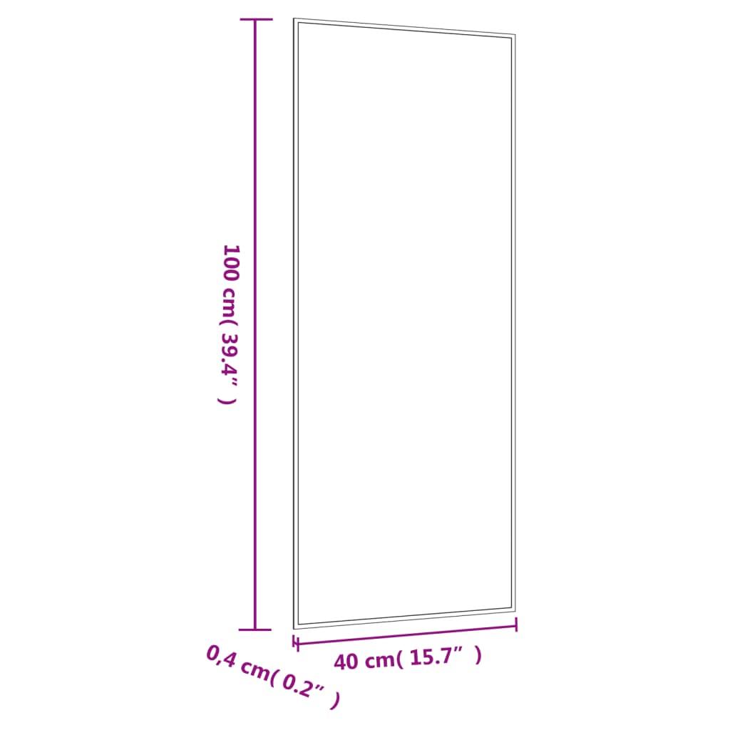 Lustro 40x100 cm do sypialni łazienki ścienne prostokątne szklane  nr. 6