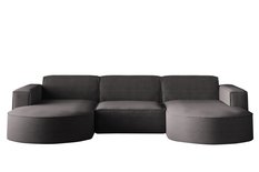 Sofa MODENA STUDIO 299x78x165 cm bez funkcji spania do salonu POSO ciemnoszary