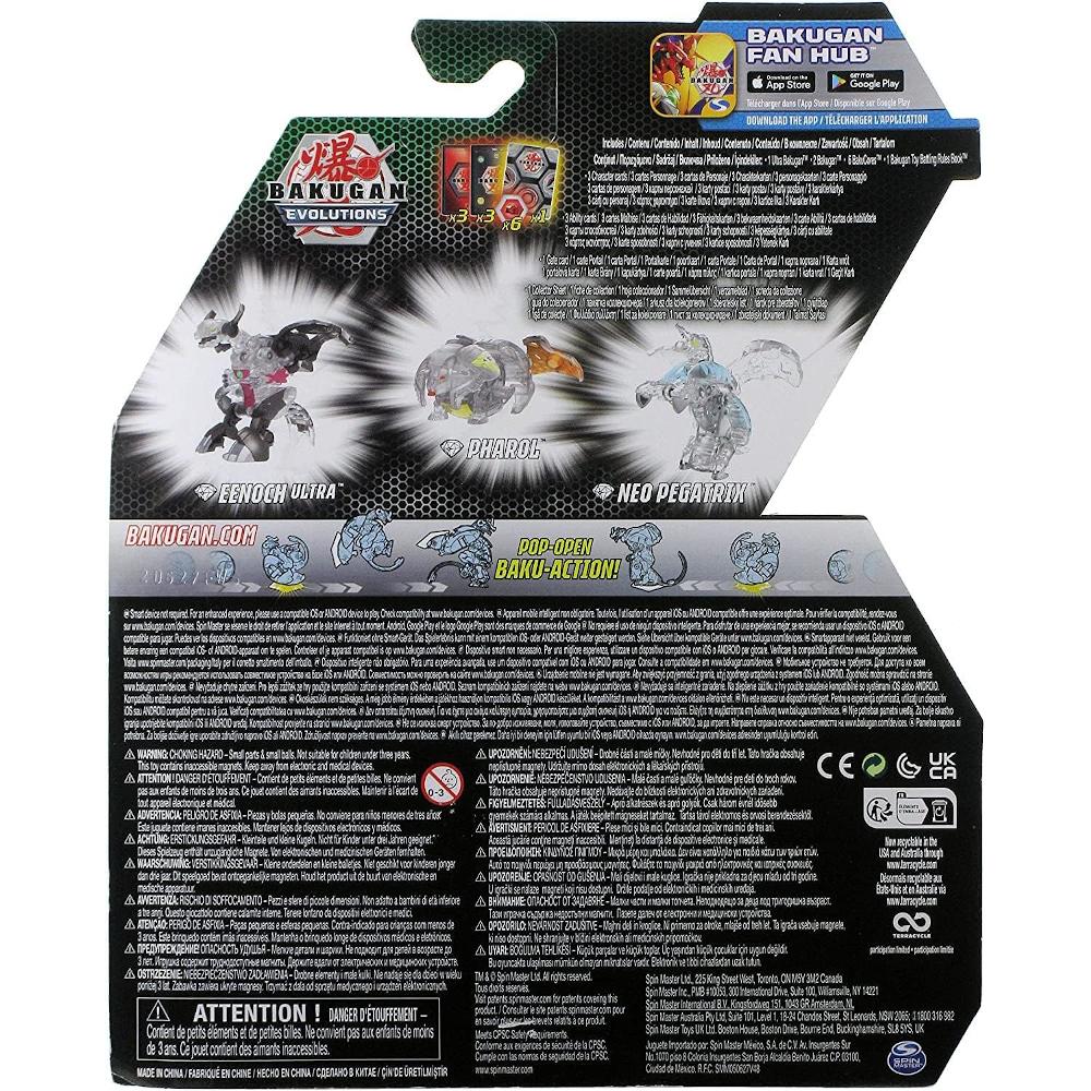 BAKUGAN EVOLUTIONS ZESTAW STARTOWY DIAMOND ULTRA EENOCH PHAROL NEO PEGATRIX nr. 2