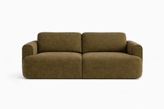 Kanapa z funkcją spania ITALY 253x110x71 cm FLOW trzyosobowa sofa rozkładana oliwkowa - Miniaturka zdjęcia nr 3