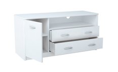 Komoda RTV R1D2S ROBERTO K027 55x110x41 cm biała do salonu - Miniaturka zdjęcia nr 3