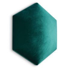 Panele tapicerowane 35x40 cm hexagon magic velvet turkusowy - Miniaturka zdjęcia nr 1