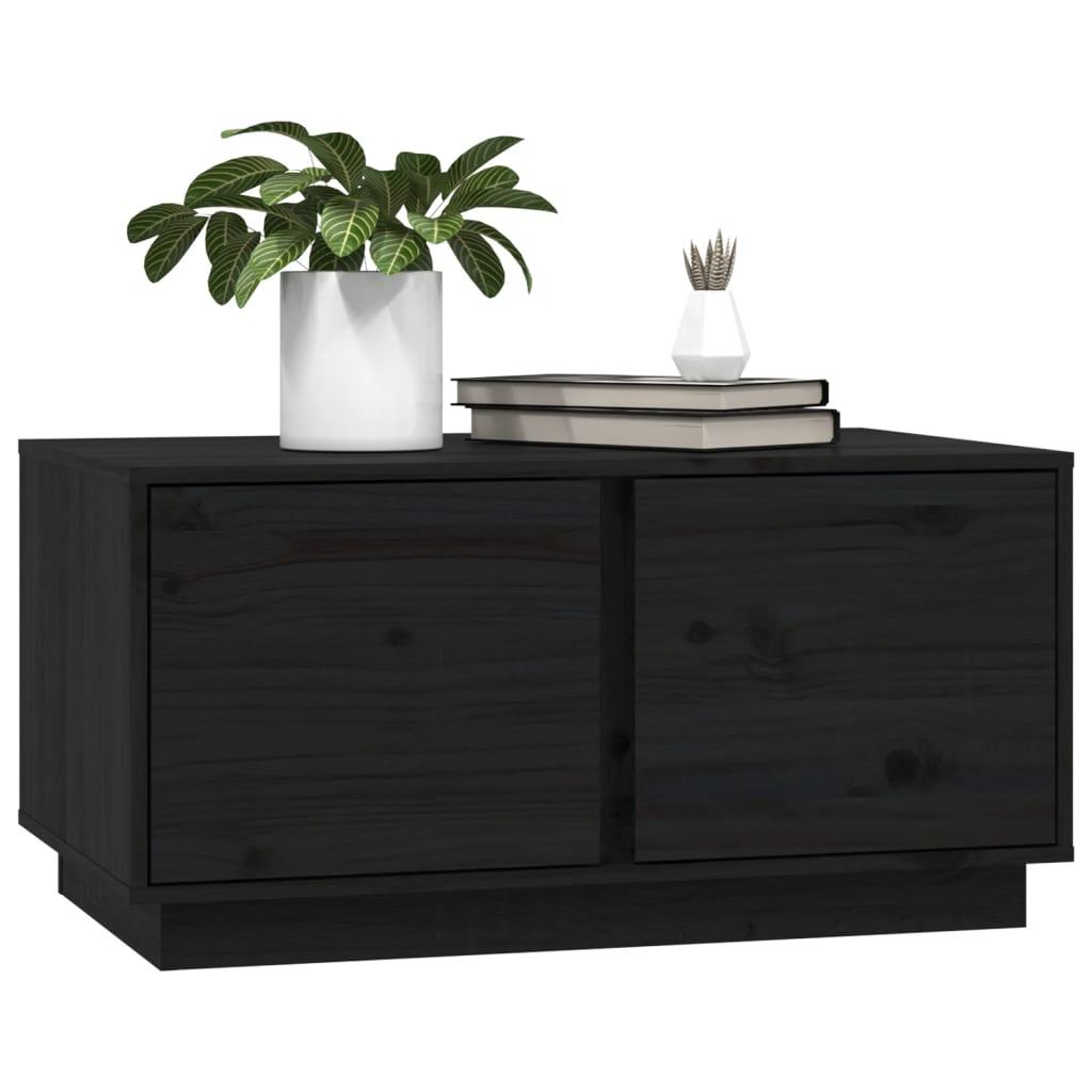 Stolik kawowy 80x50x40 cm z pojemnymi szufladami z litego drewna sosnowego do salonu nr. 1