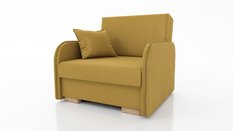 Sofa Gold 98x100x90 cm z funkcją spania do salonu rozkładana kronos miodowa - Miniaturka zdjęcia nr 1