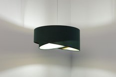 Lampa 45 cm do salonu sypialni wisząca asymetryczna zielona - Miniaturka zdjęcia nr 6