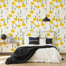 Tapeta W Rolce KWIATY Mlecze Natura Ozdoba Liście  - Miniaturka zdjęcia nr 6