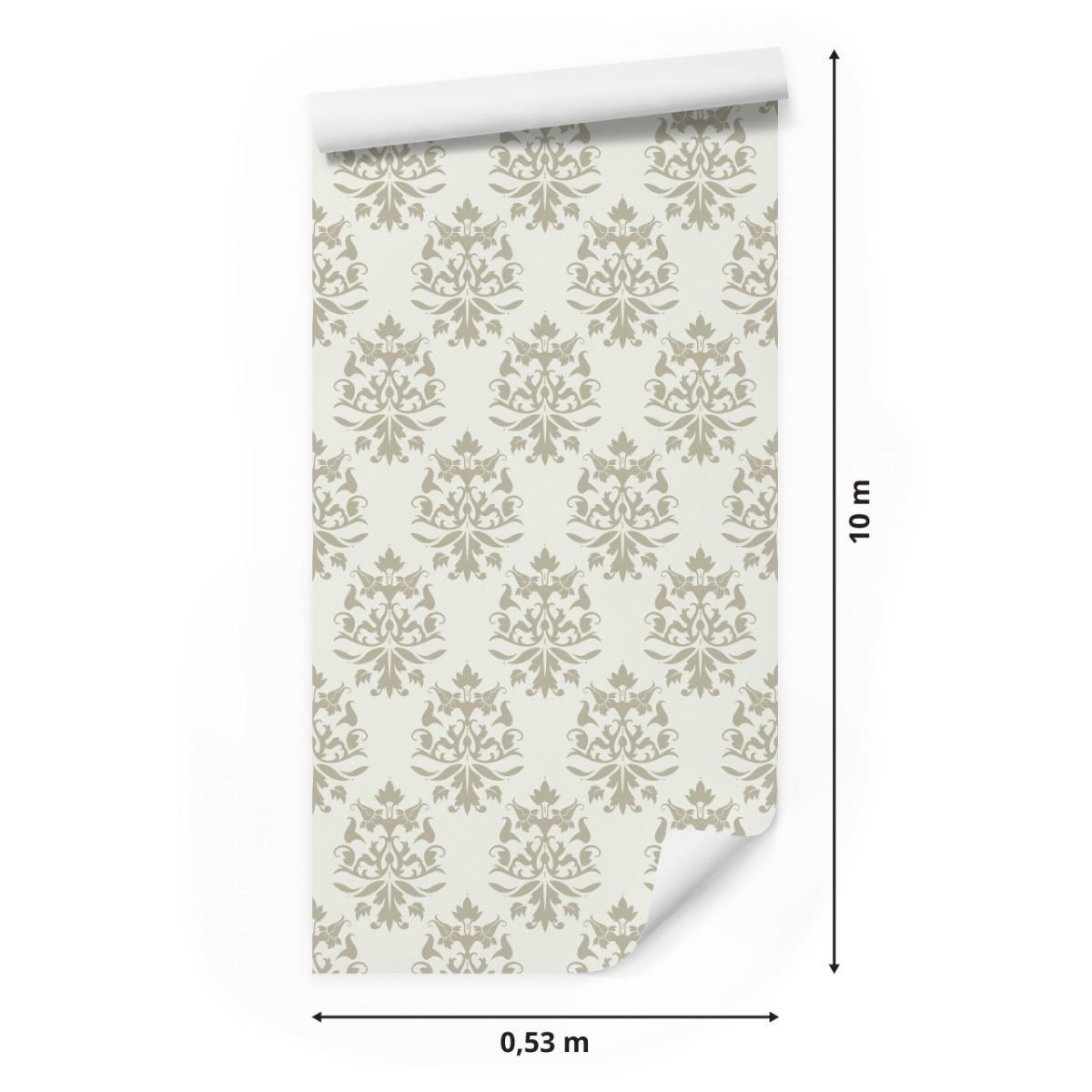 Tapeta Ścienna Beżowe ORNAMENTY Damasceńskie Dekor  nr. 2