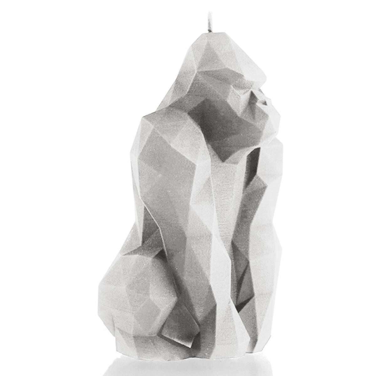 Świeca Gorilla Low-Poly White