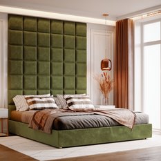 Panele tapicerowane 50x50 na ścianę magic velvet khaki - Miniaturka zdjęcia nr 5