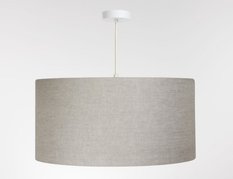 Lampa wisząca 40cm LEN LIGHT beżowa do salonu - Miniaturka zdjęcia nr 3