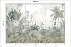 Fototapeta Do Jadalni LAS Tropikalny Dżungla Natura Pejzaż Drzewa Dekoracja Nowoczesna - Miniaturka zdjęcia nr 4
