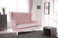 Sofa kanapa INDYGO KOBALT chabrowy aksamit VELVET - Miniaturka zdjęcia nr 5