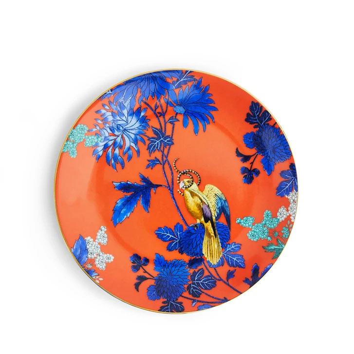 Talerz Golden Parrot Wonderlust Wedgwood kolorowy do jadalni