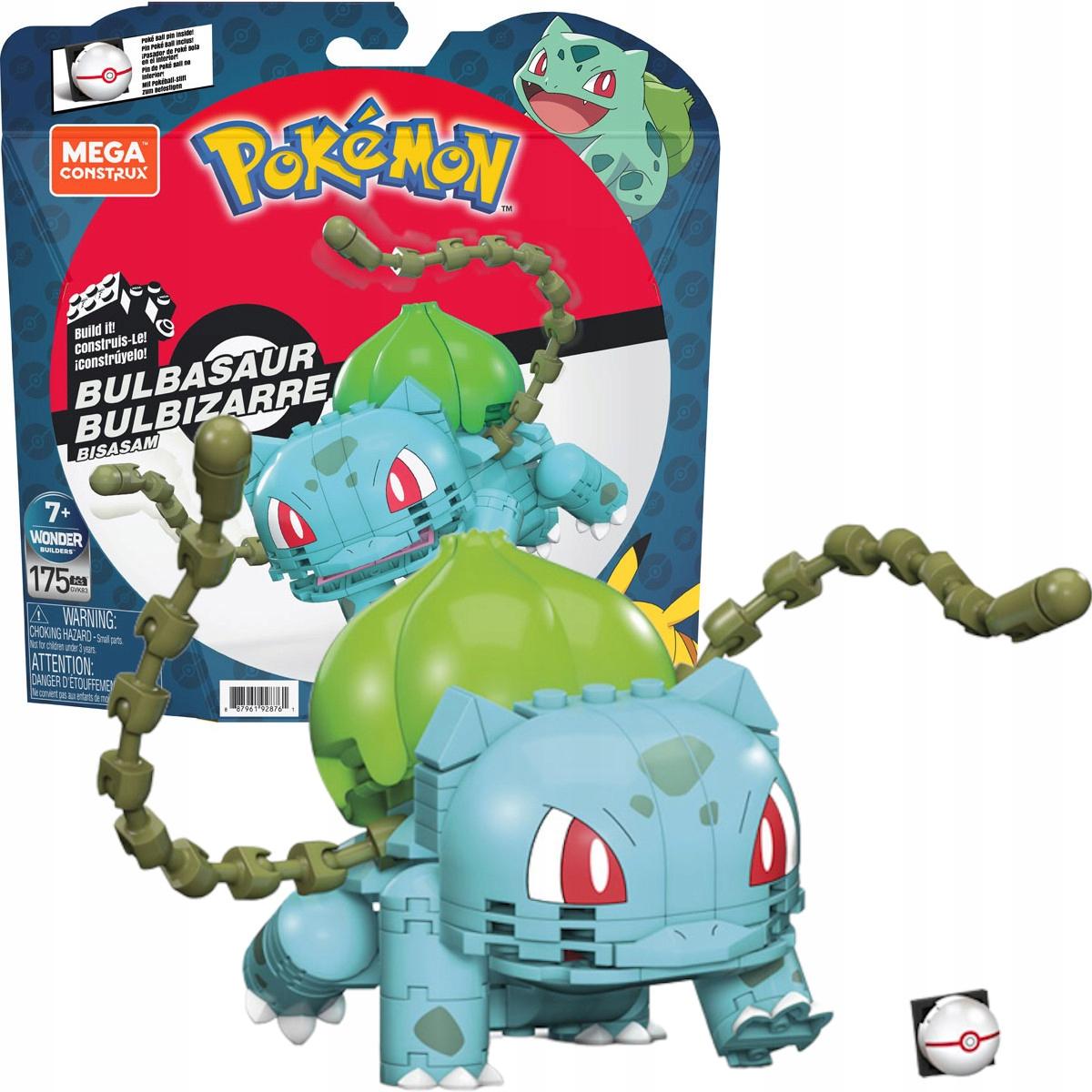 MEGA CONSTRUX POKEMON KLOCKI FIGURKA BULBASAUR