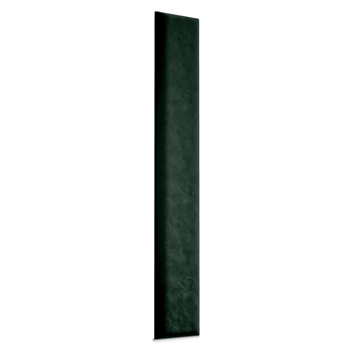 Panele tapicerowane 90x15 cm na ścianę wezgłowie butelkowa zieleń