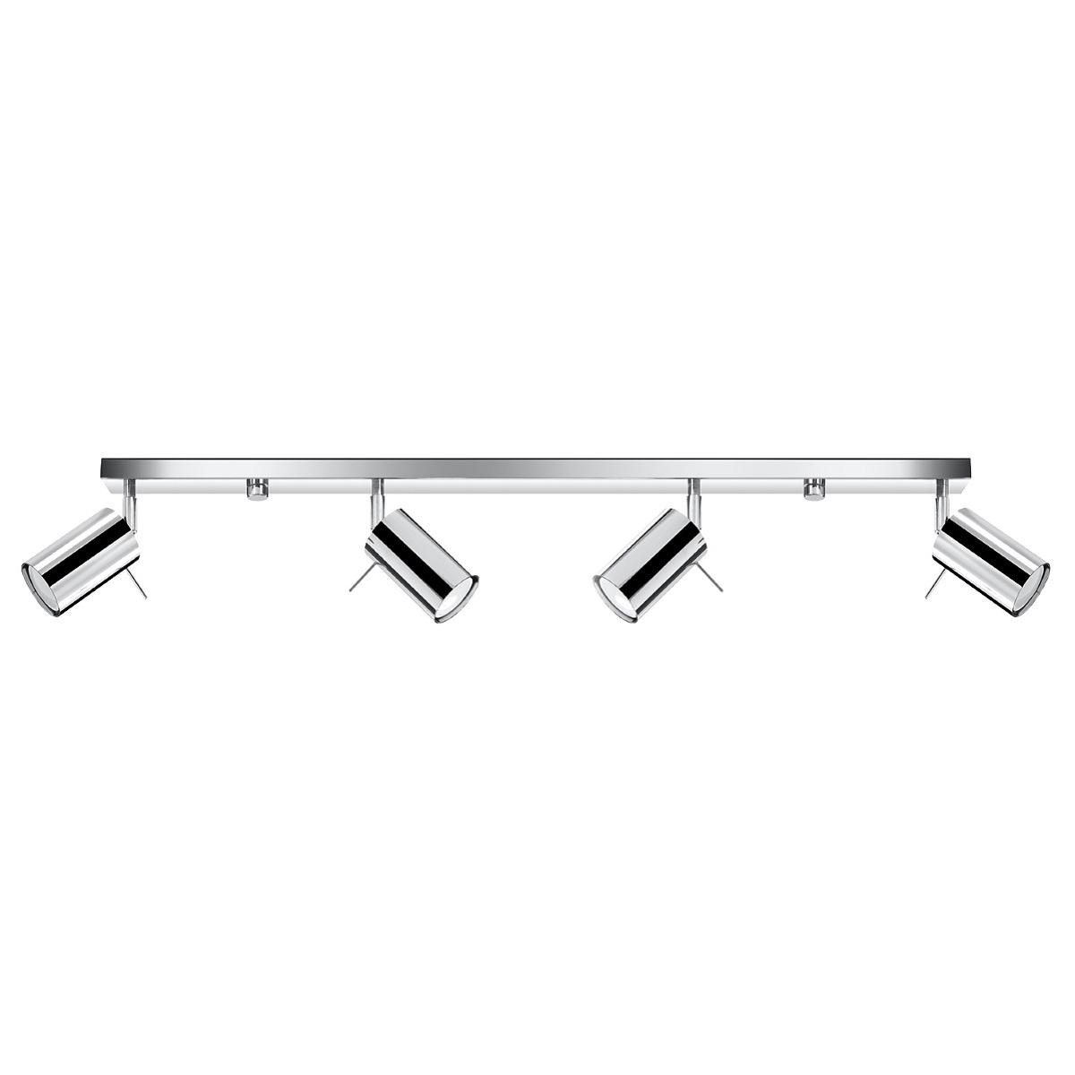 Plafon RING 4L chrom 16x6x80cm nowoczesna lampa GU10 do salonu  nr. 1