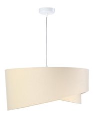 Lampa wisząca asymetryczna beżowo-złota do salonu sypialni biura  - Miniaturka zdjęcia nr 4