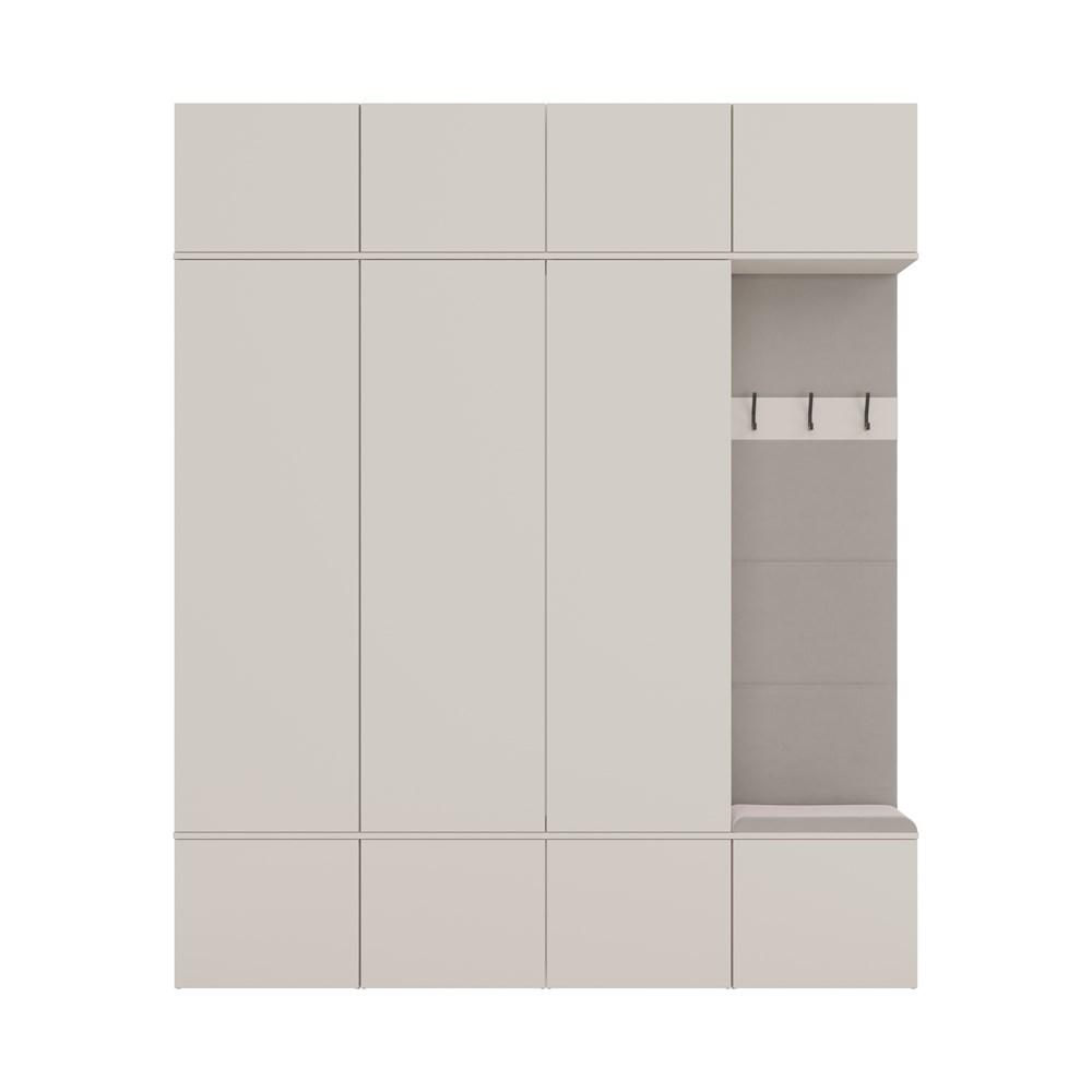 Garderoba HAGA 238x200x35 cm kaszmir beż 3x Szafa + Wieszak nr. 8