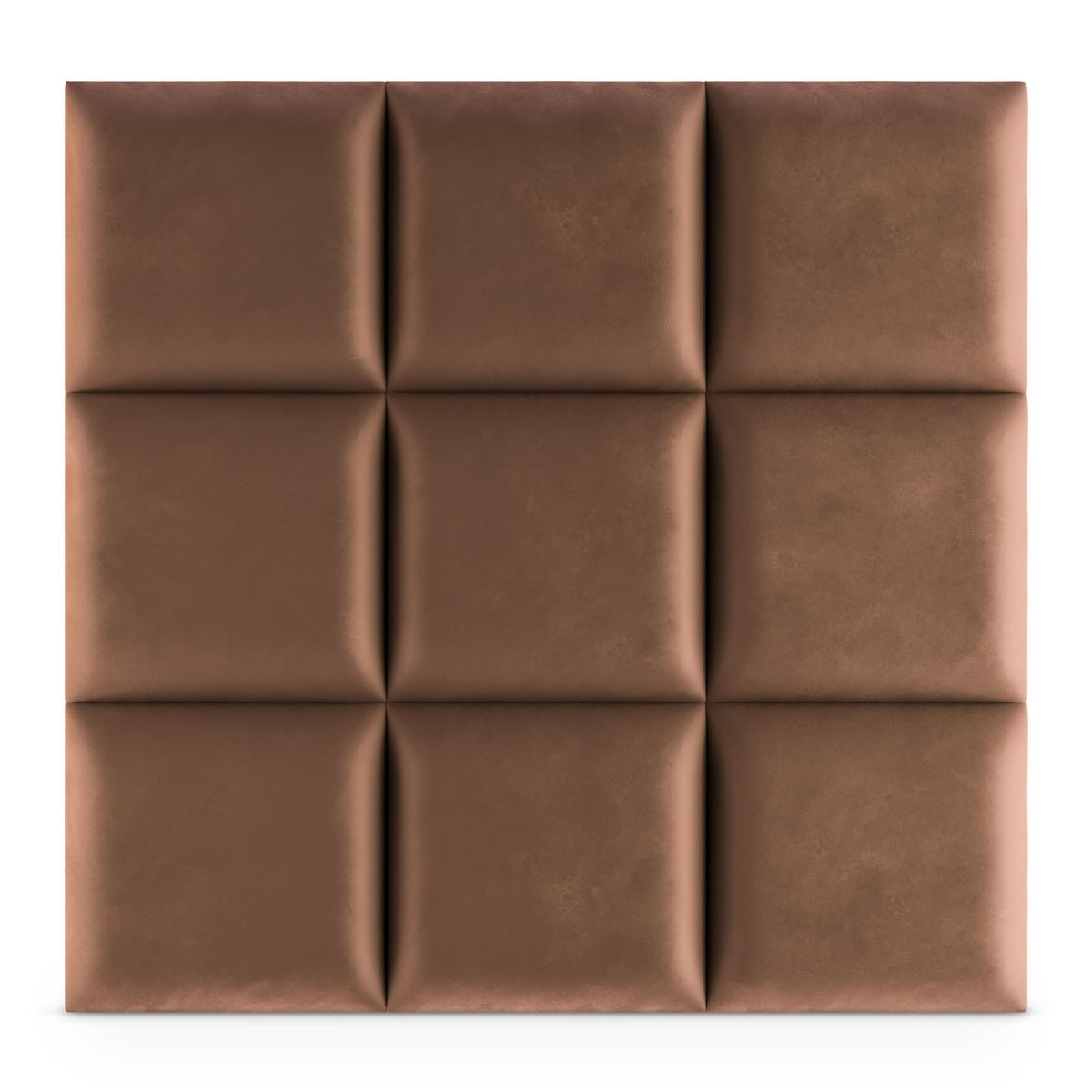 Panele tapicerowane 30x30 na ścianę magic velvet brązowy nr. 4