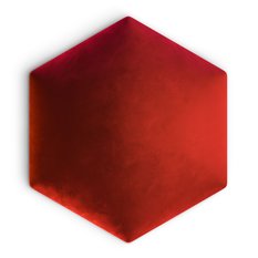 Panele tapicerowane  26x30 cm hexagon magic velvet czerwony - Miniaturka zdjęcia nr 2