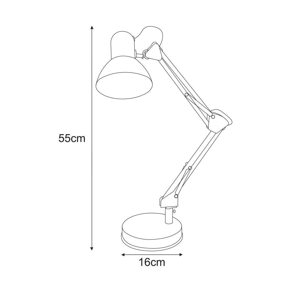 Lampka biurkowa K-MT-COSMO MIĘTOWY COSMO 16x55x16 cm do salonu lub pokoju miętowy mat nr. 10