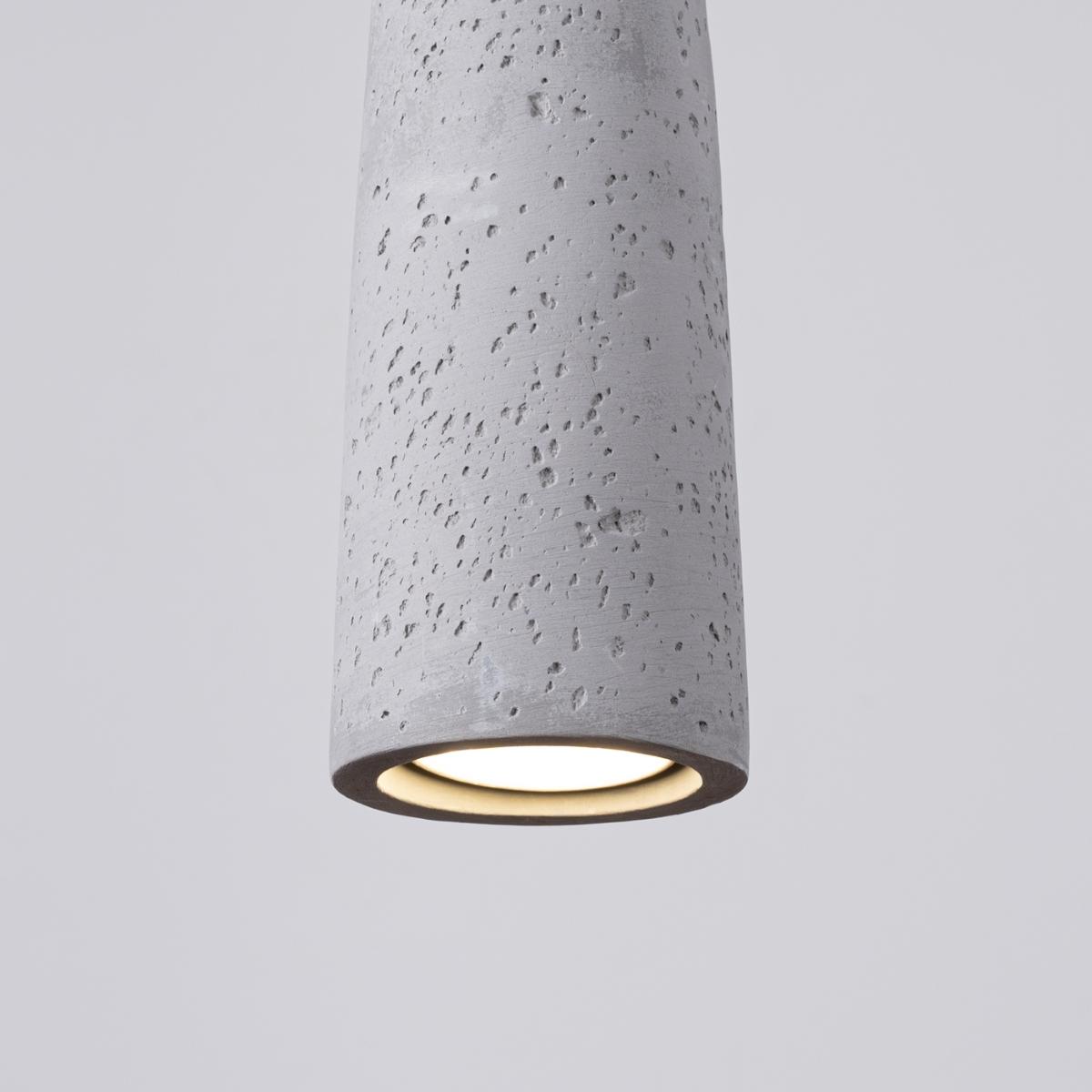 Lampa wisząca ELECTRA beton 125x8x8cm nowoczesna G10 do salonu nr. 6