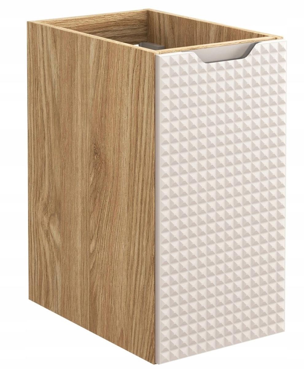 Szafka Łazienkowa POD BLAT 30 cm BEŻOWA Wisząca FRONT 3D MDF LUXOR