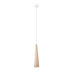 Lampa wisząca SULA 1 naturalne drewno 120x8x8cm nowoczesna G10 do salonu - Miniaturka zdjęcia nr 1